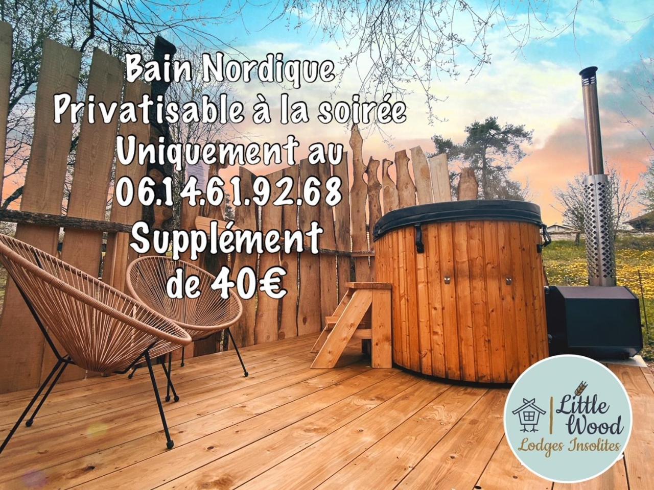 Little Wood Lodges Insolites Bailly-aux-Forges Esterno foto